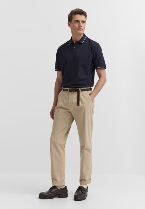 Bugatti Herren Polo-Shirt Baumwoll-Piqué Kurzarm Polokragen - Image 4