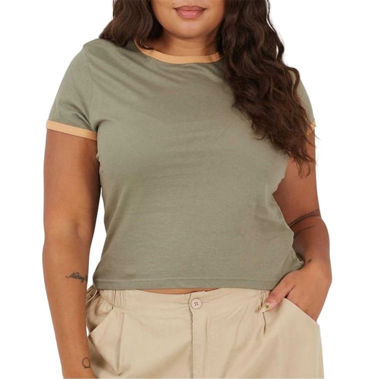 Brave Soul - T-Shirt für Damen, Rundhalsausschnitt, Plus (Khaki/Camel) - Image 2