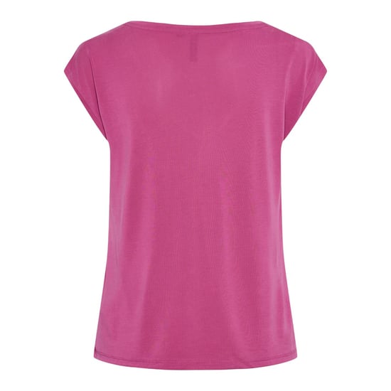 Pieces - "Pckamala" T-Shirt für Damen, V-Ausschnitt, Jerseyware (Festival Fuchsie) - Image 3