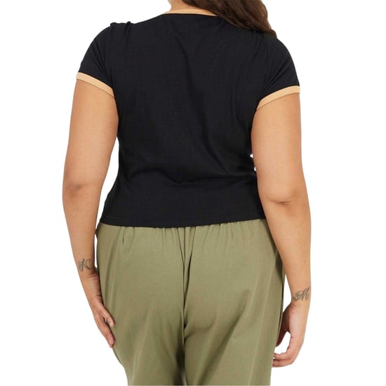 Brave Soul - T-Shirt für Damen, Rundhalsausschnitt, Plus (Schwarz/Camel) - Image 3