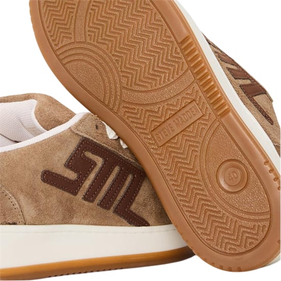 Steve Madden - "Alysha" Logo Sneaker für Damen, Zum Schnüren (Braungrau/Braun) - Image 4
