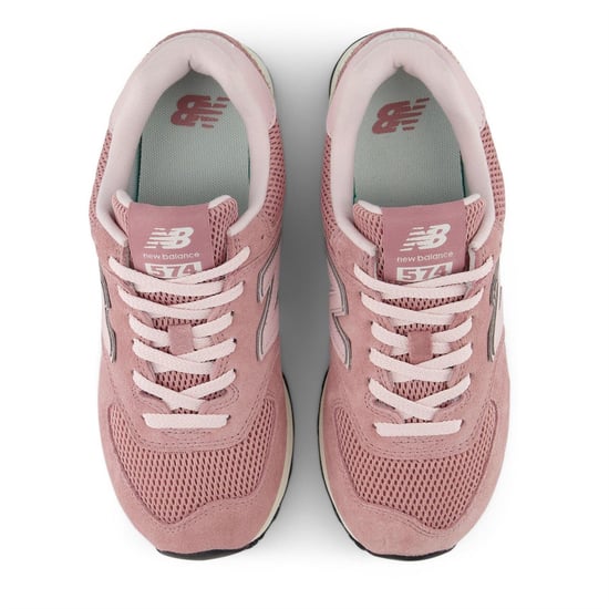 New Balance - "574" Sneaker für Damen, Wildleder, Keilabsatz (Pink) - Image 2