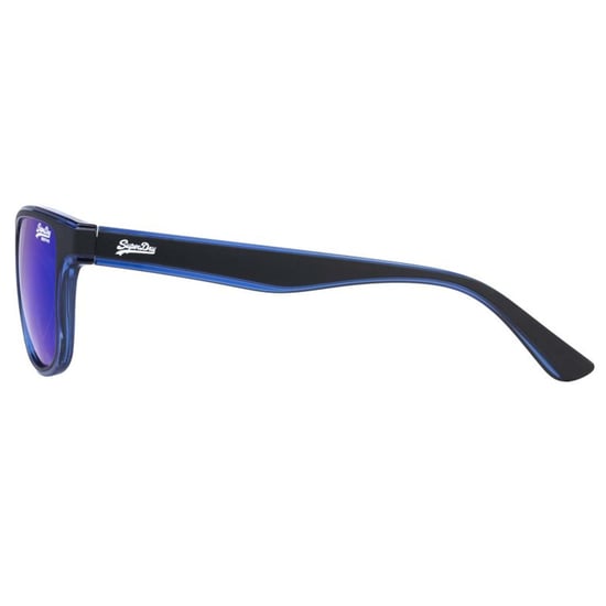 Superdry SDS Rockstep 112 Sonnenbrille in Schwarz-Blau mit verspiegelten Gläsern - Image 3