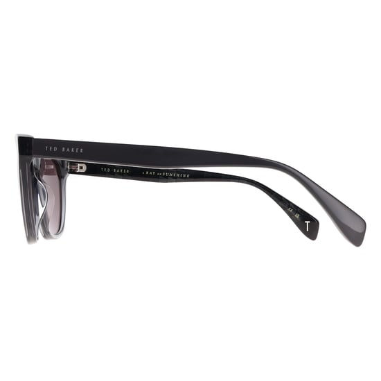 Ted Baker TB1782 Sorley 907 Glanz dunkles Kristallgrau graue Sonnenbrille - Image 3