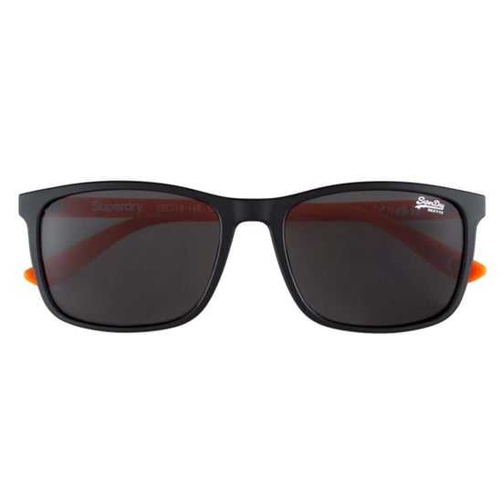 Superdry SDS Hacienda 104 Sonnenbrille, schwarz außen, orange innen, dunkelgrau - Image 1