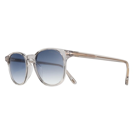 Tom Ford Holt-02 FT1302 20W glänzend kristallklar blau Verlauf Sonnenbrille - Image 2