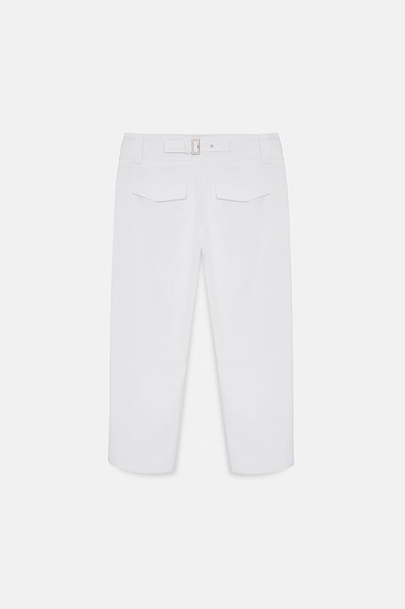 Damen High-Waist Weite Capri-Hosen - Image 6