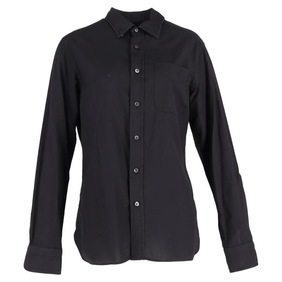 Schwarzes Tom Ford Button-Down-Hemd aus Baumwolle - Image 1