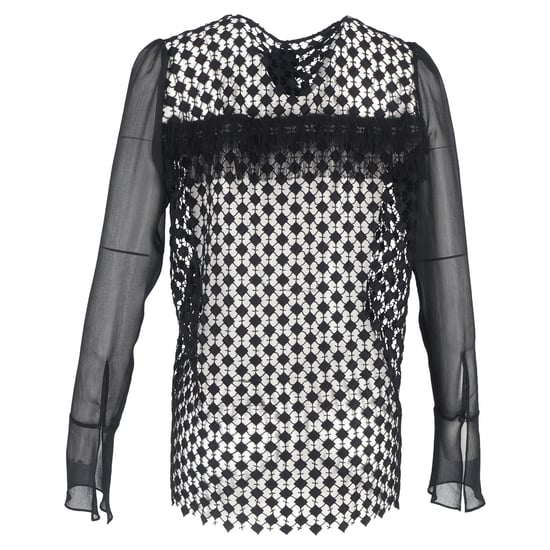 Chloé Bluse aus transparenter Spitze in Schwarz, Polyester - Image 3