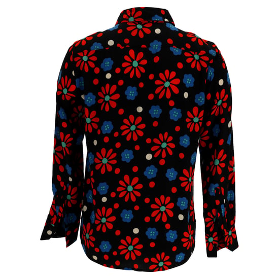 Saint Laurent Pre-owned Floral bedrucktes Hemd aus Crêpe mit Knopfleiste - Schwarz - Image 3