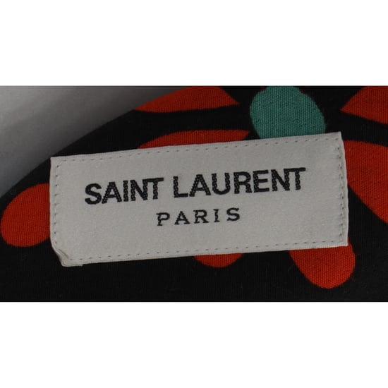 Saint Laurent Pre-owned Floral bedrucktes Hemd aus Crêpe mit Knopfleiste - Schwarz - Image 4