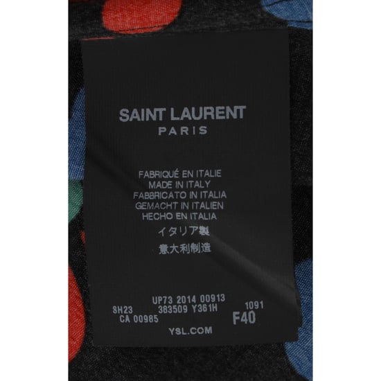 Saint Laurent Pre-owned Floral bedrucktes Hemd aus Crêpe mit Knopfleiste - Schwarz - Image 5