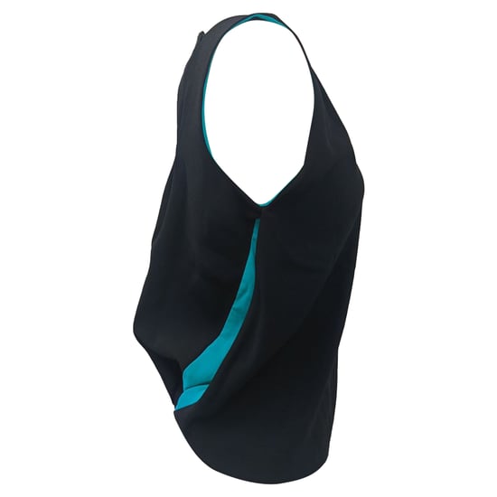 Balenciaga Asymmetrisches ärmelloses Top aus schwarzer Viskose - Image 2