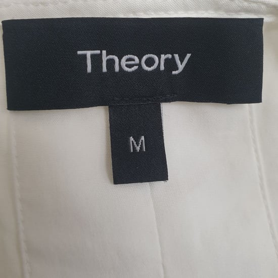 Ärmellose Bluse mit Gürtel von Theory aus weißer Baumwolle - Image 4