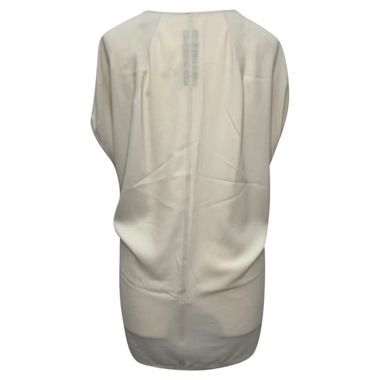 Rick Owens Bluse mit V-Ausschnitt aus weißem Acetat - Image 3