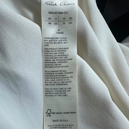 Rick Owens Bluse mit V-Ausschnitt aus weißem Acetat - Image 5