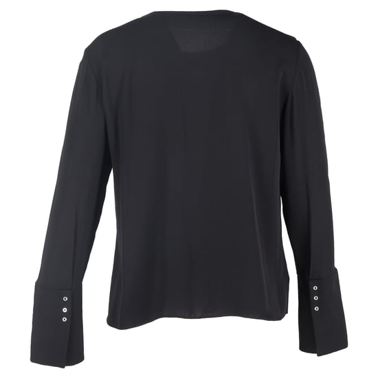 Hugo Boss Langarmshirt mit Ringverzierungen aus schwarzem Polyester - Image 3