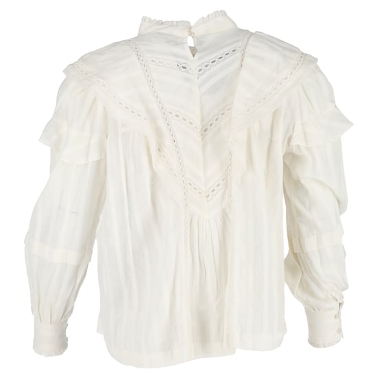 Isabel Marant Reign Langarmbluse aus weißer Baumwolle - Image 3