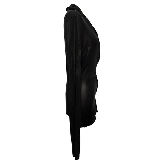 Rick Owens Magnetisches Langarmshirt aus schwarzer Viskose - Image 2
