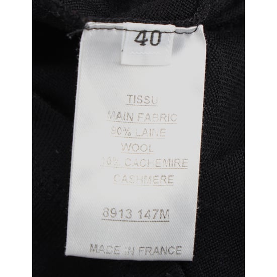 Balmain Top mit Knopfverzierungen aus schwarzer Wolle - Image 5