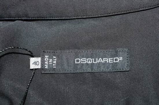 Dsquared2 Langarmhemd mit Knopfleiste aus schwarzer Baumwolle - Image 4