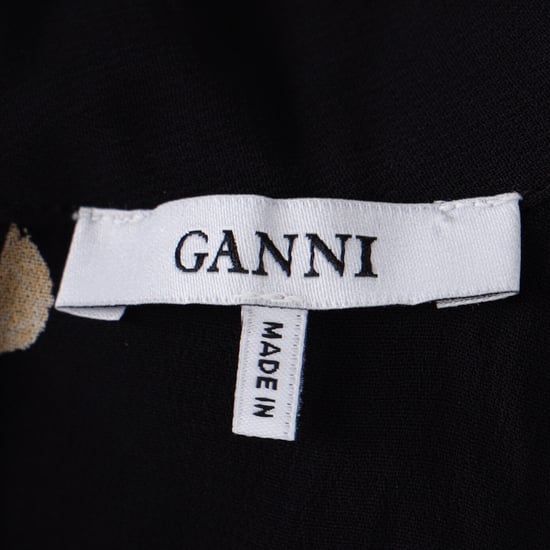 Ganni – Bedruckte Bluse „Lorita“ aus schwarzer Viskose - Image 4