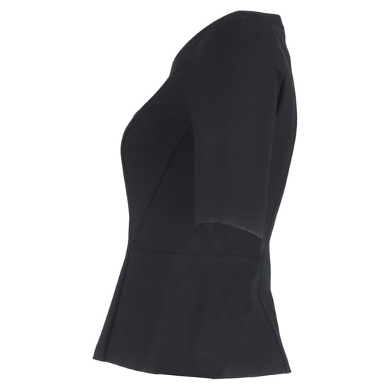 Hugo Boss Pre-owned Kurzarm-Peplum-Top aus Wolle - Schwarz - Image 2