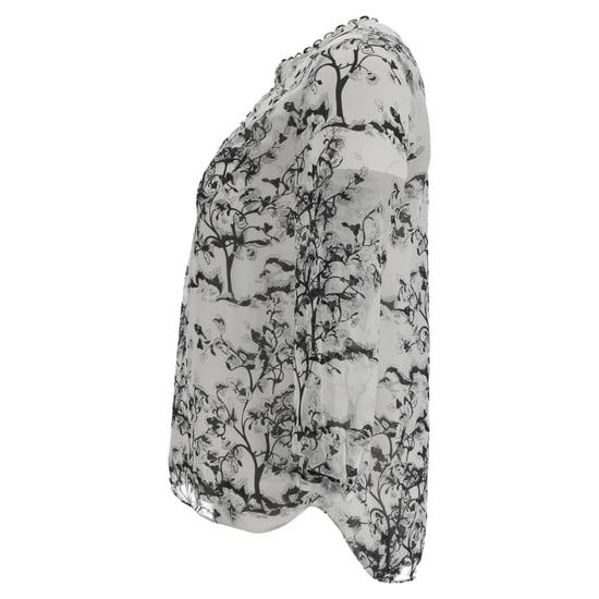 Diane von Furstenberg Camden Bluse mit Blumenmuster aus weißer Seide - Image 2