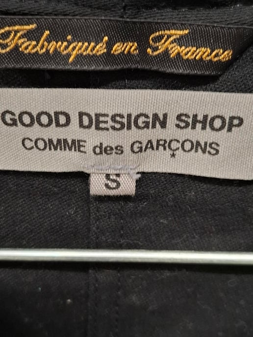 Kurze Arbeitsjacke von Comme des Garçons Le Laboureur aus schwarzer Baumwolle - Image 4
