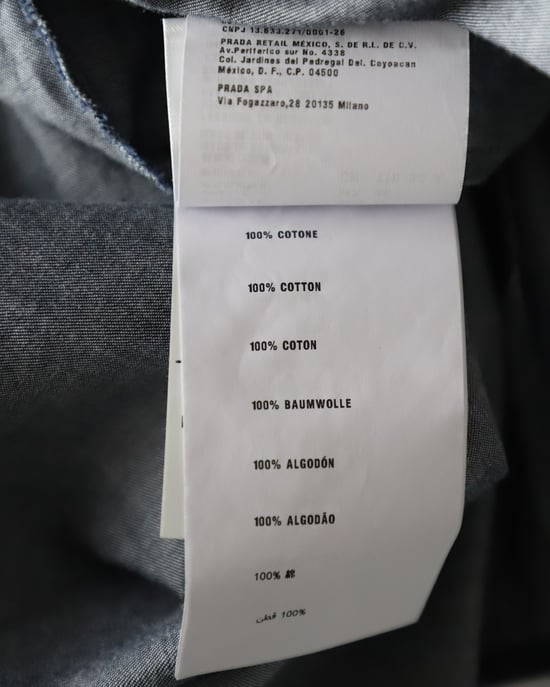 Miu Miu Rüschenbluse aus blauer Baumwolle - Image 6