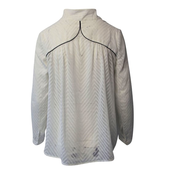 Ba&sh Bluse mit Strukturmuster aus weißem Polyester - Image 3