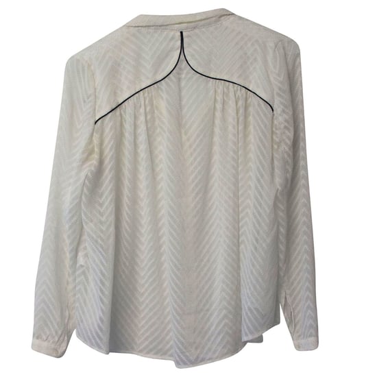 Ba&sh Bluse mit Strukturmuster aus weißem Polyester - Image 5