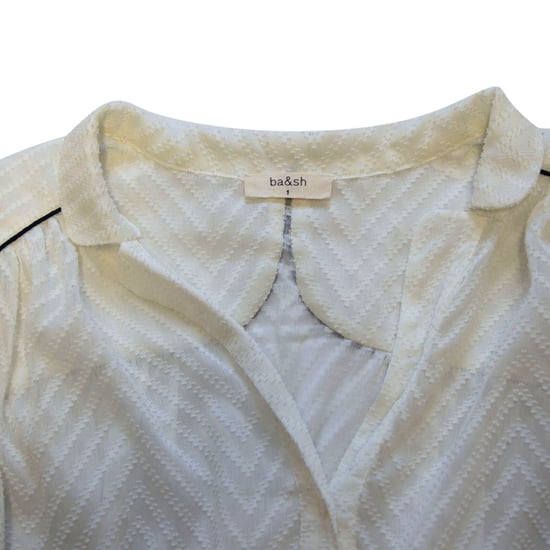Ba&sh Bluse mit Strukturmuster aus weißem Polyester - Image 6