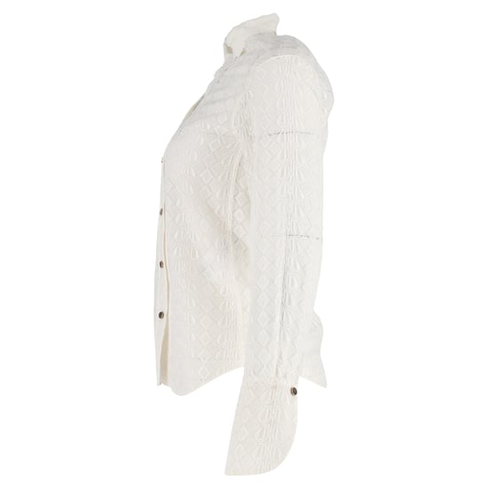 Chloé Bluse aus weißer Polyesterspitze mit Knopfleiste - Image 2