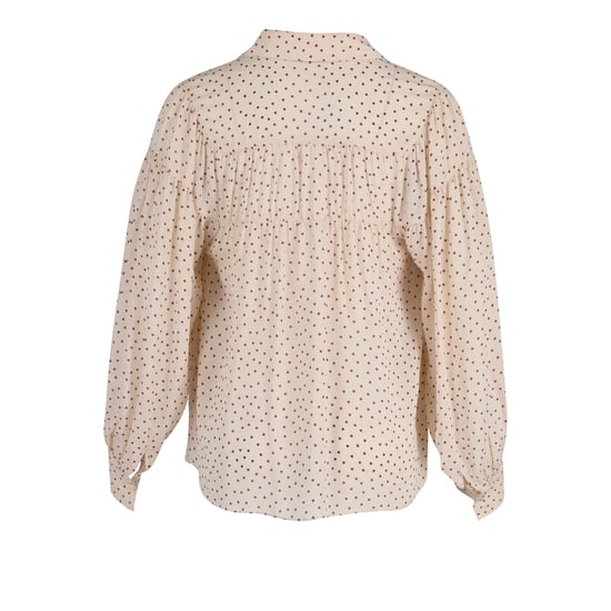 Joseph Crosby Bluse mit Herzmuster aus ecrufarbener Seide - Image 3