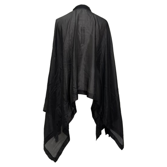 Rick Owens Zip Poncho aus schwarzer Seide - Image 4