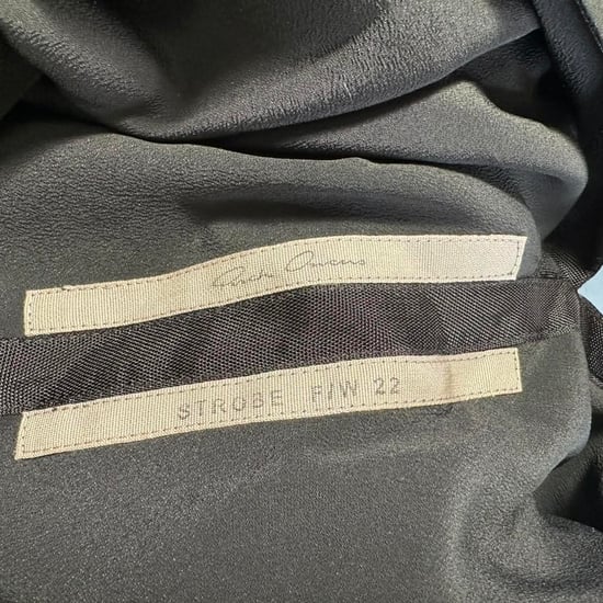 Rick Owens One-Shoulder-Bluse aus schwarzem Acetat - Image 4