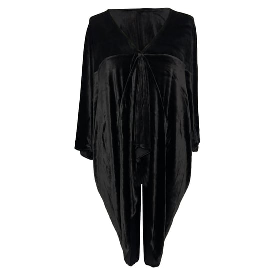 Rick Owens Em Oversized Top aus schwarzem Samt - Image 1