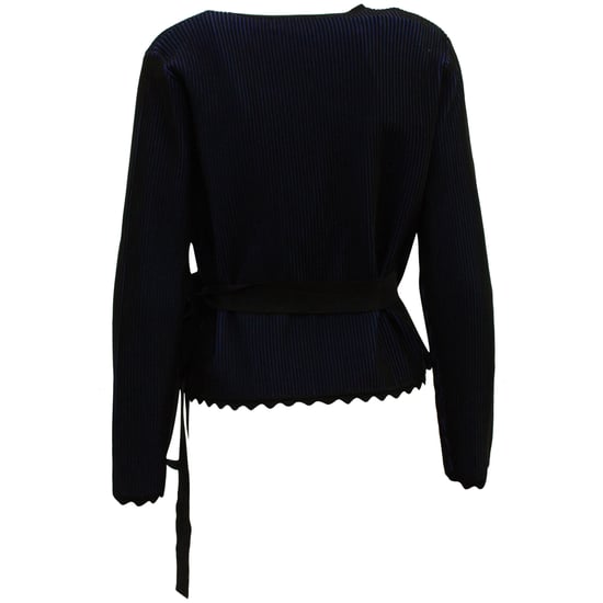 Diane von Furstenberg Laura Wickeloberteil aus marineblauer Viskose - Image 3