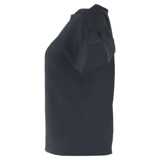 Roland Mouret Bluse mit asymmetrischem U-Boot-Ausschnitt aus schwarzem Polyester - Image 2