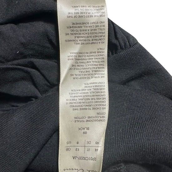 Rick Owens Kurzarmbluse mit U-Boot-Ausschnitt aus schwarzem Baumwollstoff - Image 6