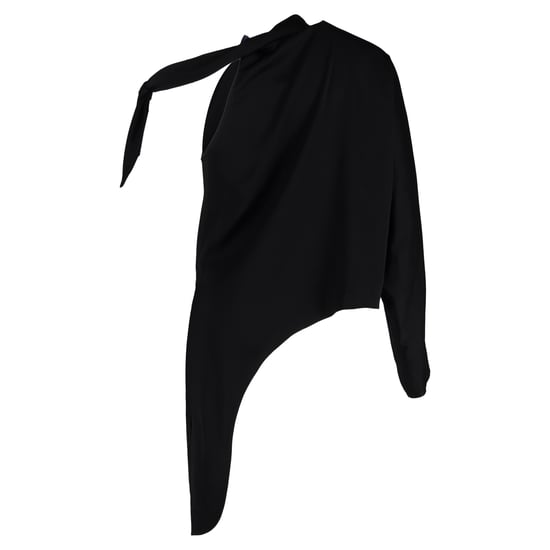 Diane von Furstenberg asymmetrisches Top aus schwarzem Polyester - Image 3