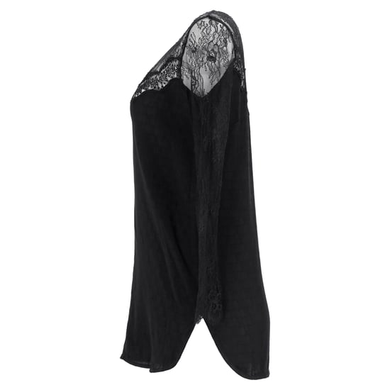 Sandro Paris Bluse mit Spitzendetails aus schwarzem Polyester - Image 2