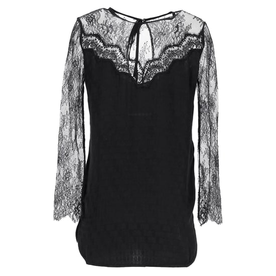 Sandro Paris Bluse mit Spitzendetails aus schwarzem Polyester - Image 3