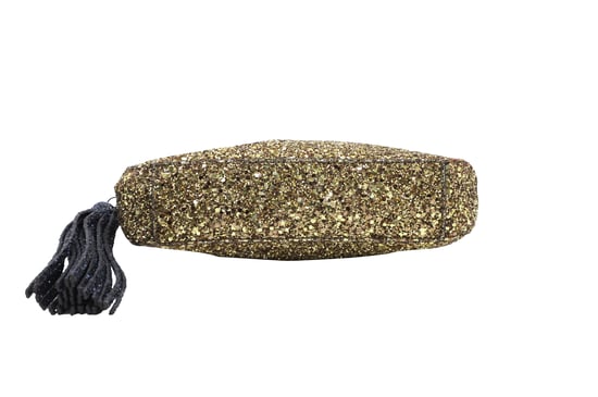 Anya Hindmarch Twinkle Clutch in Goldglitzer - Image 6