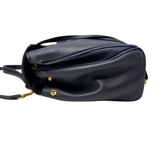 Balenciaga Rodeo kleine Schultertasche aus marineblauem Leder - Image 5