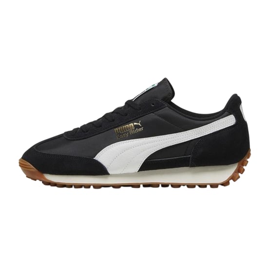Puma - "Easy Rider" Vintage Sneaker für Herren, Leder, niedrig geschnitten (Schwarz/Weiß) - Image 2