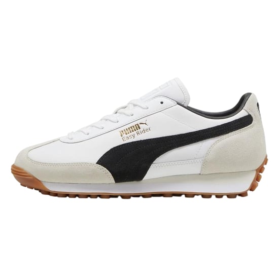 Puma - "Easy Rider" Vintage Sneaker für Herren, Leder, niedrig geschnitten (Weiß/Schwarz) - Image 2
