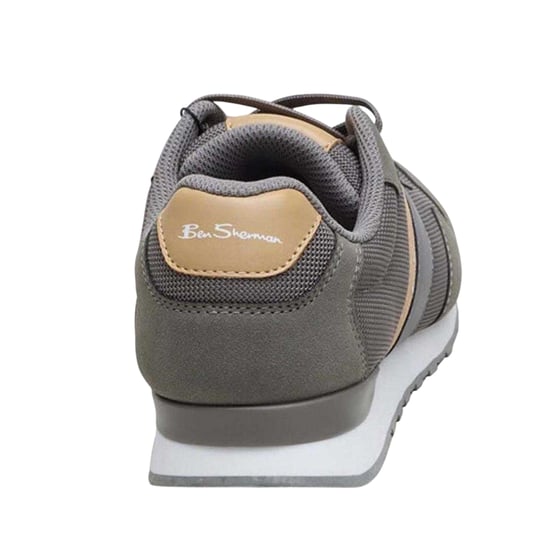 Ben Sherman - Logo Sneaker für Herren, Flach (Grau/Braun) - Image 2