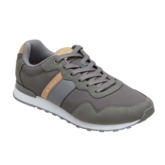 Ben Sherman - Logo Sneaker für Herren, Flach (Grau/Braun) - Image 3